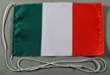 Italien 15x25 cm Tischflagge in Profi - Qualität Tischfahne Autoflagge Bootsflagge Motorradflagge Mopedflagge