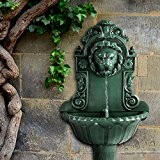 Jago Wandbrunnen Gartenbrunnen inkl. Wasserpumpe und Schlauch für den Innen- und Aussenbereich