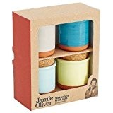 Jamie Oliver - Gewürzdosen, Spice Jars - 4er Pack - mit Korkdeckeln - für aromaschonende Aufbewahrung