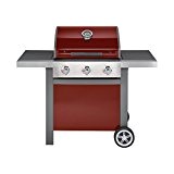 Jamie Oliver Home 3-Brenner Gasgrill - Rot Chili