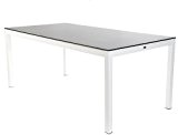 Jan Kurtz - Quadrat 1 Tisch - weiß/HPL - 160 x 80 cm - Design - Gartentisch - Outdoortisch - ...