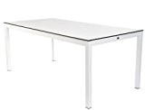 Jan Kurtz - Quadrat 1 Tisch - weiß/HPL - 180 x 90 cm - Design - Gartentisch - Outdoortisch - ...