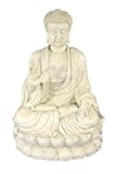 Jänig 07630 Buddha, meditierend, Höhe 60 cm, antikweiß