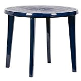 JARDIN 137213 Tisch Lisa, Vollkunststoff ø 90 x H 73 cm, blau