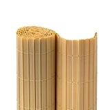 JAROLIFT Premium PVC Sichtschutzmatte / Sichtschutzzaun 180 x 600cm (2x 3m Länge), bambus