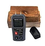 JOYOOO Digital Moisture Meter Detector Tester with Digital LCD Display - 2 Pins Sensor, 4 Calibrated Wood Groups for Selecting