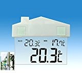 JSG Accessories® Digital Fenster Thermometer Wetterstation Indoor Outdoor