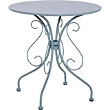 Kaffeetisch Garten Tisch Beistelltisch Metall grün/blau ø70x72,5cm