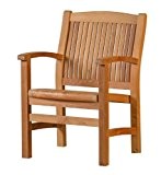 Kai Wiechmann®, eleganter Sessel aus der Premium-Serie "Brighton" gefertigt aus Teakholz mit Armlehne und Rückenlehne/ perfekte ergonomische Rücken- und Sitzfläche/ ...
