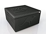 KÄNGABOX Easy S, EY1265SZ schwarz, innen Ø 35 cm, außen 410x410x330 mm, Inhalt 32 l. Thermobox für Pizza, Kuchen und ...