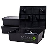 KAS - Köderstation Maxi Köderbox für Rattengift Rattenköder Rattenbekämpfung (3, Schwarz)