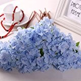 Kasit Europäische Hortensien Sträuße Dekorative Silk künstliche Blumen Pflanzen Startseite Hochzeit Möblierung - Blau