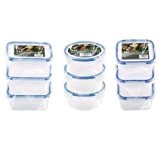 Keep Fresh Clip & Lock Vorratsdosen (rund, quadratisch & rechteckig), 3 Stück Aufbewahrungsbehälter
