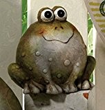 Keramik Garten Frosch, Deko Frosch, Gartendeko lustige Gartenfigur Frosch