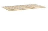 KETTLER Advantage Esstische Teak-Tischplatte 160 x 95 cm schmale Leisten Beige