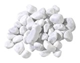 Kieselsteine aus Marmor aus Carrara, Ø 7/15 mm, Weiß, Sack à 25 kg für Vasen