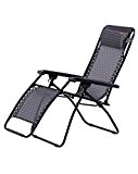 King Camp Free-Adjustment Deckchair(Cool Style) Middle Grey