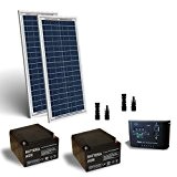 Kit solar Tore Elektrische 60 W 24 V Solarpanel Laderegler