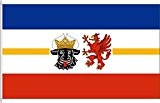 Kleinfahne Landesdienstflagge Mecklenburg-Vorpommern - 20 x 30cm - Flagge und Fahne