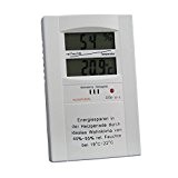 Klimatherm Digitales Thermometer Hygrometer Schimmel Vorsorge Wohnklima Messgerät DTH-10-S - (1 Pack) 3 Jahre Garantie