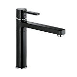Kludi 38 973 86 75 Chrome Zenta DN 10 Kitchen Sink Tap with Fixed Spout - Black by Kludi