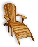 KMH®, Adirondack Chair "Classic" mit Fußablage (echt TEAK) (#102029)