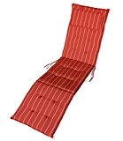 KMH®, Auflage für Relaxliege + Deckchair (terracotta / gestreift) (#105032)
