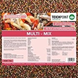 Koifutter Multi-Mix, 5 Kg, 3 mm, Schwimmendes Ganzjahresfutter mit allen wichtigen Inhaltsstoffen