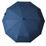 Kreativer blauer Regenschirm, NNIUK Faltender Regenschirm Windproof Automatic Open & Close für Spielraum.