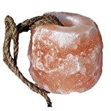 Kristallsalz Leckstein mit Kordel 1-1,5 kg, aus dem Vorgebirge des Himalaya