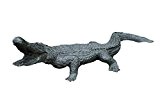 Krokodil aus Bronze