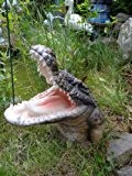 Krokodilkopf 35 cm Figur Gartenfigur Garten Krokodil Reptil TOP