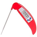 Küchenthermometer - Diealles Fleischthermometer / Grillthermometer / Bratenthermometer / Einstichthermometer / Digital LCD Haushaltsthermometer / Edelstahl Sonde Thermometer für Kochen, ...