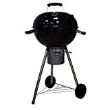 Kugelgrill Holzkohlegrill Standgrill Grill BBQ Smoker 47cm Ø Holzkohle Holzkohlegrill "DELUXE 47" Easy-to-Clean 18000
