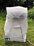 Kunststoff Grillabdeckhaube 80x50 cm für Rundgrill Schutz gegen Regen Schmutz und Witterung