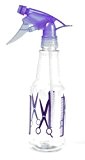 Kunststoff Sprühflasche Sprayflasche Zerstäuber Strayer Pumpflasche Flasche Wasser 500 ml transparent lila