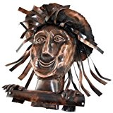 Kupferfigur Gesicht für die Dachrinne, 21 cm "Echt Kupfer Handarbeit" Dachrinnenfiguren, Dachschmuck, Rinnengucker