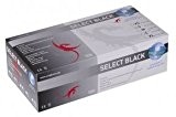 Latex schwarz 100 Einweghandschuhe UNIGLOVES® Select Black Gr. XL