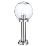 LED 7 Watt Außen Leuchte Stand Lampe Beleuchtung Edelstahl Glas klar IP44