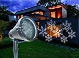 LED Schneeflocken Weiß Strahler Projektor Beleuchtung Lichteffekt Garten