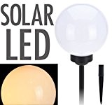 LED Solar Leuchtkugel - Kugelleuchte 15 cm in warmweiß - Solarleuchte Garten Lampe Solar Kugel