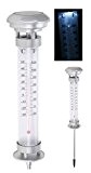 LED Solar Thermometer - beleuchtet - Garten Außenthermometer Gartenthermometer