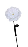 LED Solar Windspiel Windrad Blume Party Garten Deko Dekoration Teichdeko Teich Beleuchtung weiß