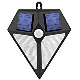 LED Solarleuchten, Angozo LED Sehr Helle Solarleuchte Drahtlose Solar Wandleuchte Wetterfeste Solar Außenleuchte für Garten Deko, Zaun, Garage, Treppe usw.