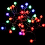 LED Weihnachtsschneeflockelichter Weihnachtsbaum dekorative Lichter mit Lichtern, 4.5M, 28 Lichtquelle