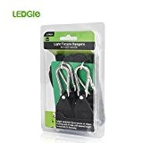 LEDGLE® GS-Haken02 1/8 Zoll Rope Ratchet Seilratsche einstellbare Pflanzenlampe Seilratsche bis zu 68kg Lastkapazität (ein Pair)