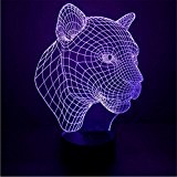 Leopard 3D-LED-Licht Touch-Schalter Tischlampe Atmosphäre LED-Lampe Acryl Lampe visuelle Perspektive