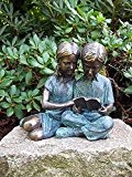 lesende Kinder, Bronzefigur