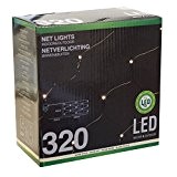 Lichterkette Lichternetz mit 320 LEDs warmweiß / 300x150cm / Innen & Außen