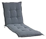 Liegenauflage Sitzpolster Auflagematte GRAU 4 | B 60 cm x L 190 cm | Grau | Polyester | Baumwolle